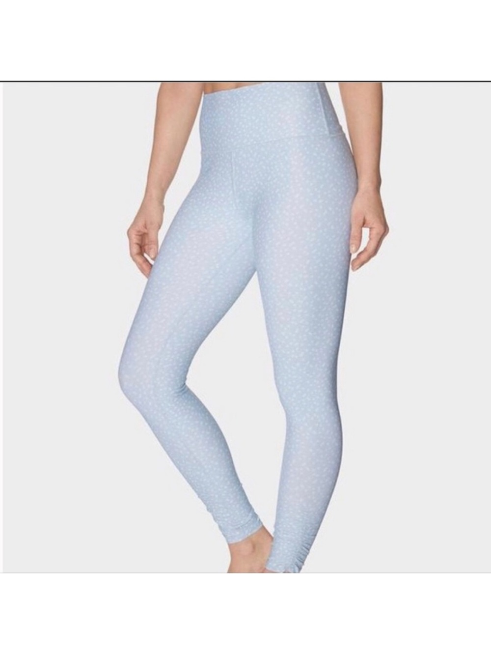 Betsey Johnson Light Blue Polka Dot Leggings